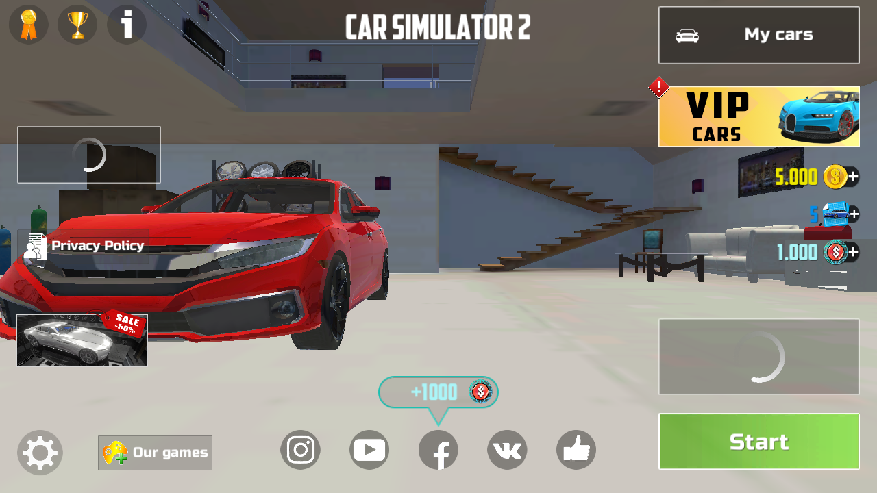 carsimulator2无限金币解锁全部车辆截图3