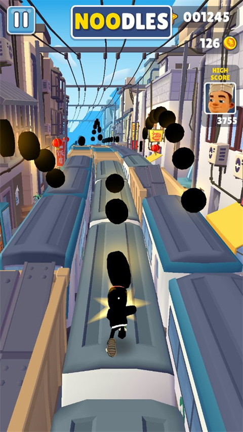 地铁跑酷黑色金币版本截图4