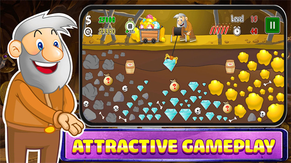 黄金矿工小游戏手机版(Gold Miner)截图3