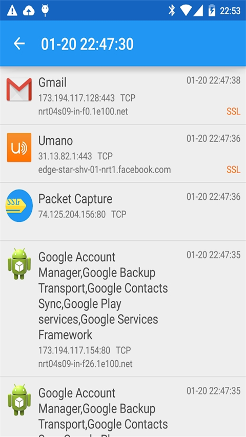 Packet Capture抓包工具截图2