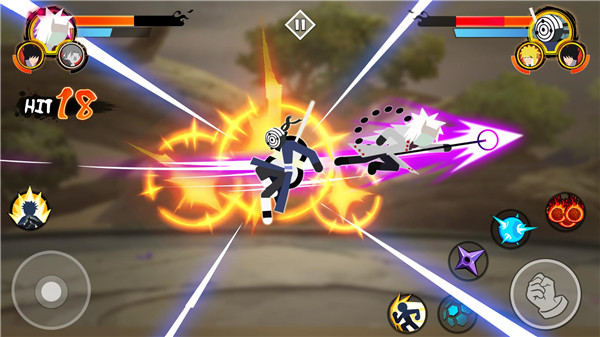 火柴人忍者3v3竞技场最新版(Stickman Ninja 3v3)截图2