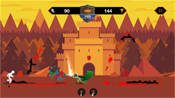 奋战火柴人2最新版(Stick Fight 2)截图1