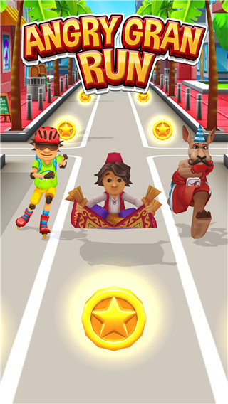 愤怒的老奶奶跑酷手机版(Angry Gran Run)截图2