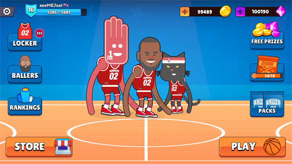 蠢萌扣篮2最新版(Dunkers2)截图1