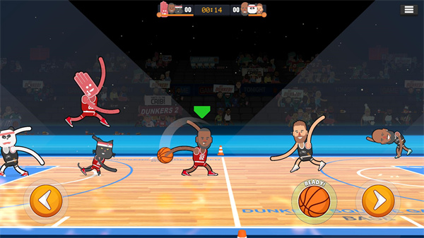 蠢萌扣篮2最新版(Dunkers2)截图2