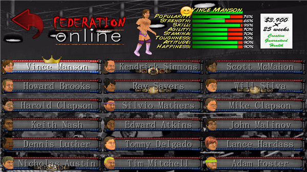 摔角革命汉化版(Wrestling Revolution)截图4