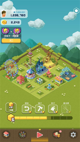 2048大亨主题公园正版(2048 Tycoon)截图4