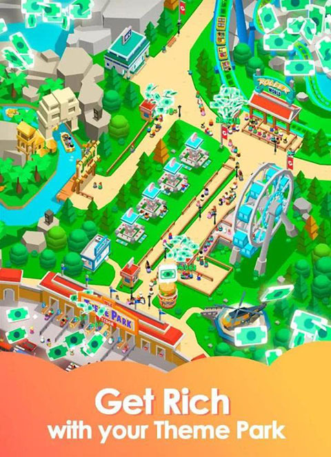 闲置主题公园大亨最新版2025(Theme Park)截图3