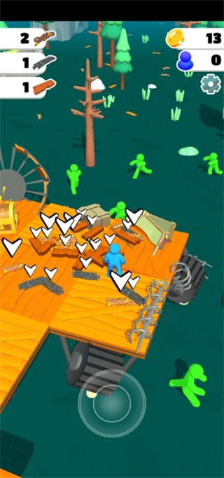 木筏丧尸2025最新版(Zombie Raft)截图4