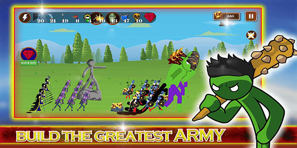 火柴人英雄之战(Hero stick war)无限钻石版截图2