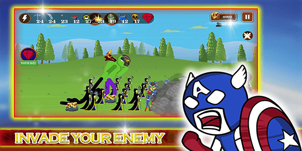 火柴人英雄之战(Hero stick war)无限钻石版截图4
