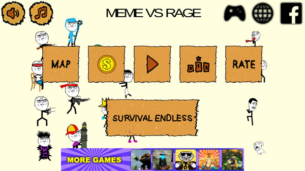 卧槽大战尼玛最新版(Meme Vs Rage)截图2