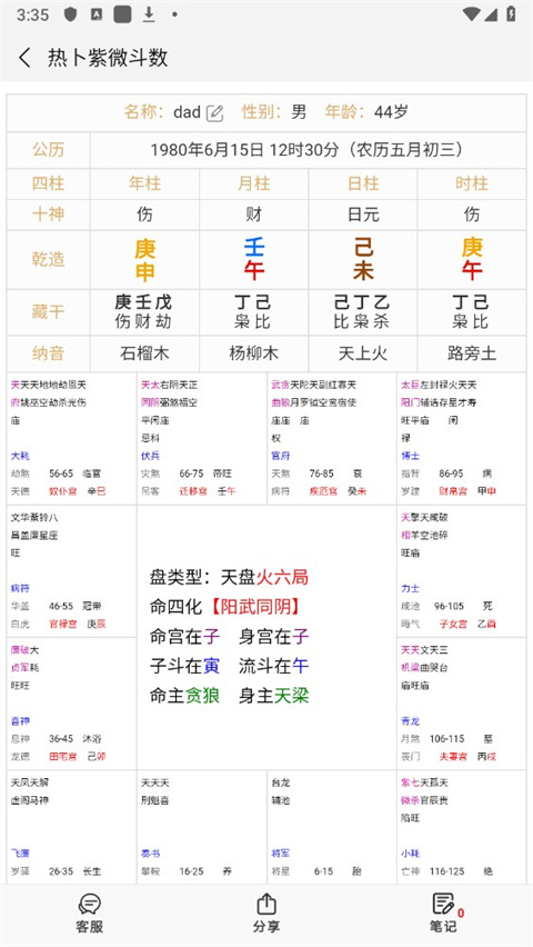 热卜奇门遁甲排盘app手机版截图4