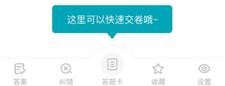 答案解析界面