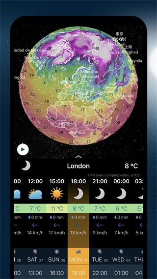 Ventusky风雨气温图截图4