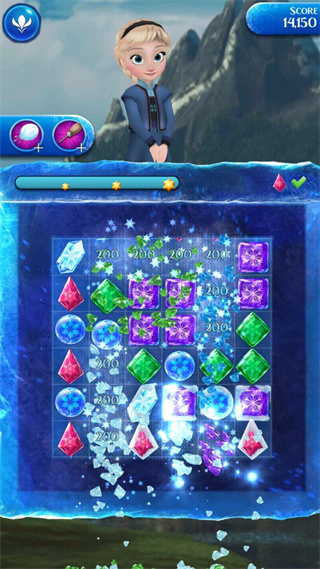 冰雪奇缘冰纷乐最新版(Frozen Free Fall)截图1