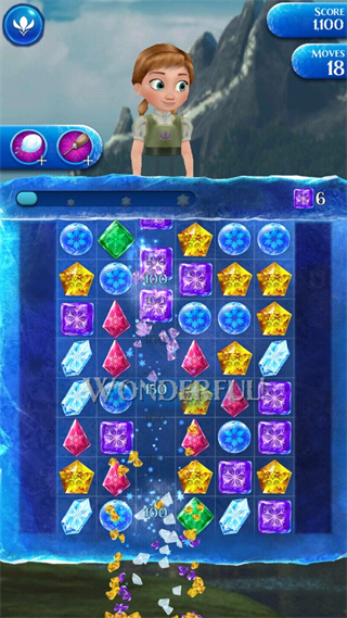 冰雪奇缘冰纷乐最新版(Frozen Free Fall)截图2