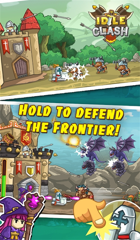边境防守游戏手机版Idle Clash截图1