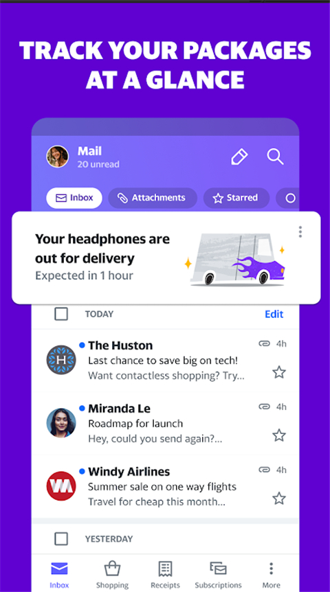 Yahoo邮箱app(雅虎邮箱)截图2