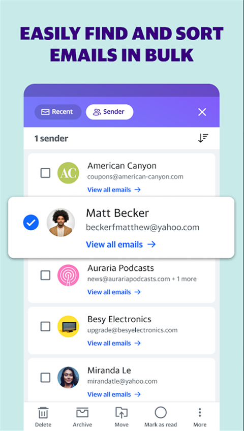 Yahoo邮箱app(雅虎邮箱)截图5