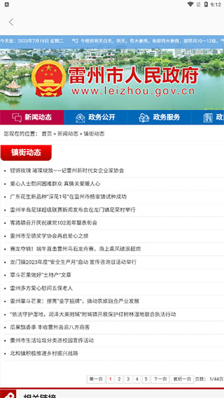 政务界面截图