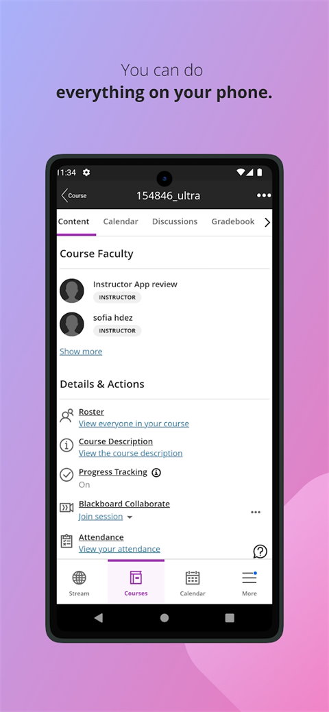 Blackboard Learn教学平台截图4