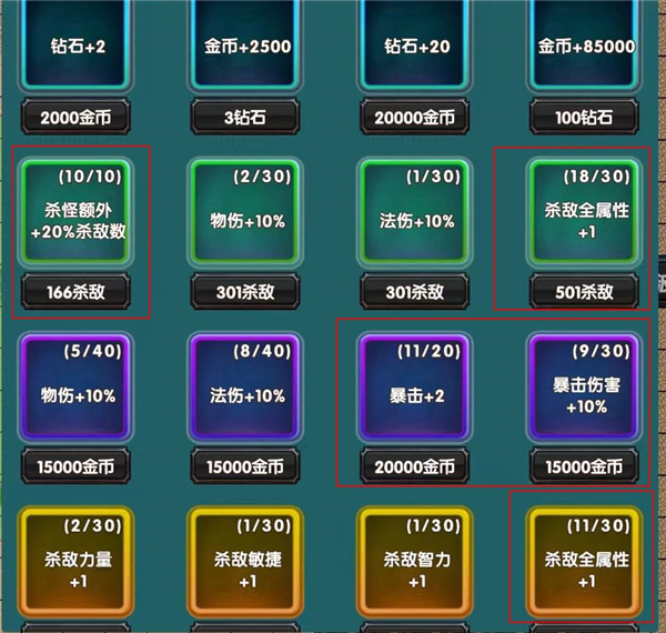 商店升级界面