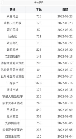 墨客书法字典手机版