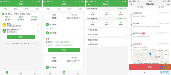 骑手接单流程示意图