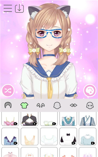 动漫女孩换装游戏