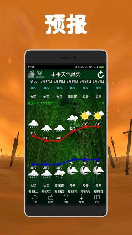 健茂天气官方版软件截图1