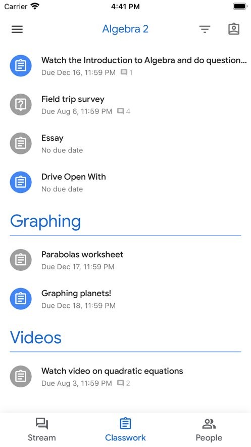 谷歌课堂(Google Classroom)截图1