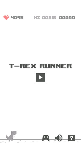 谷歌小恐龙手机版(Dino T-Rex)截图1