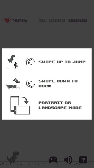 谷歌小恐龙手机版(Dino T-Rex)截图2
