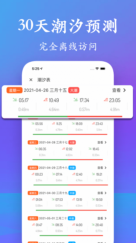 潮汐表2025最新表截图2