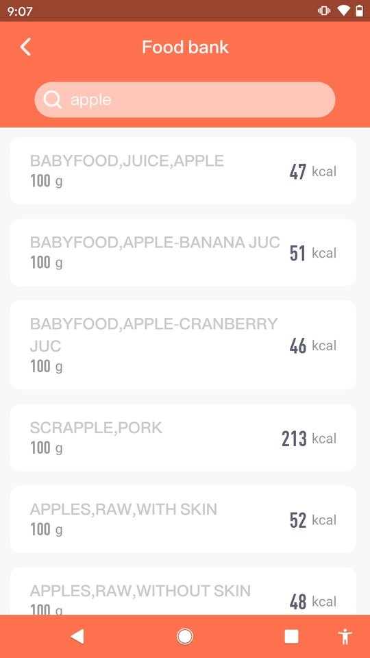 手机食物秤软件截图2