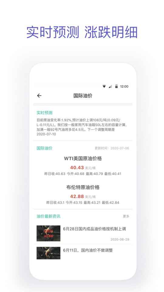 今日油价app截图2