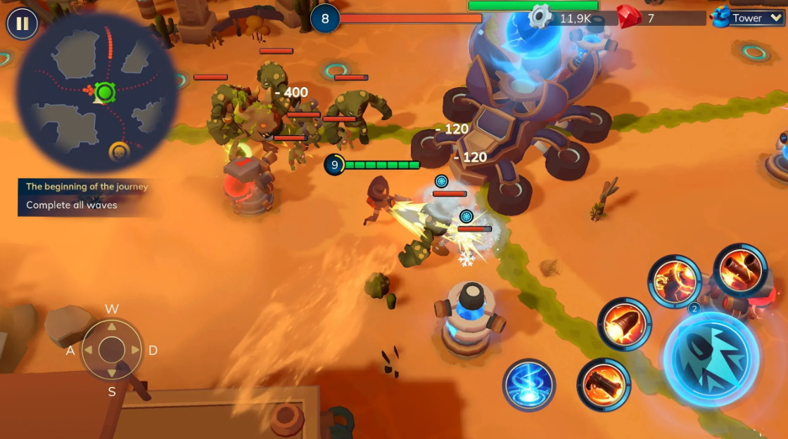 塔防英雄之战去广告截图1