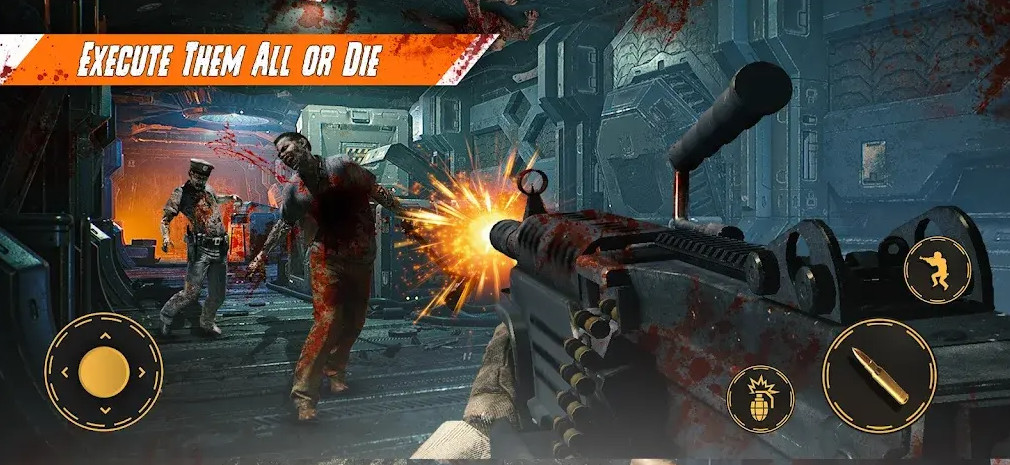 僵尸射击枪战去广告截图3