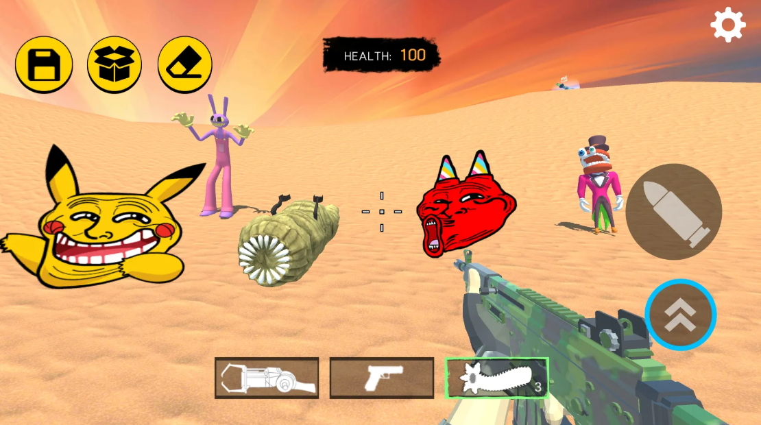 沙漠沙盒射击免广告版截图2