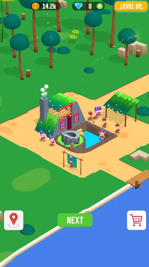 丛林生存建设者大亨手游(Idle Jungle Survival Builder Tycoon)截图2