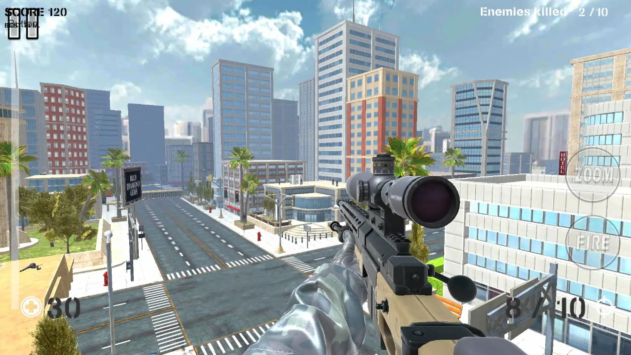 狙击手领地人物无敌版截图2