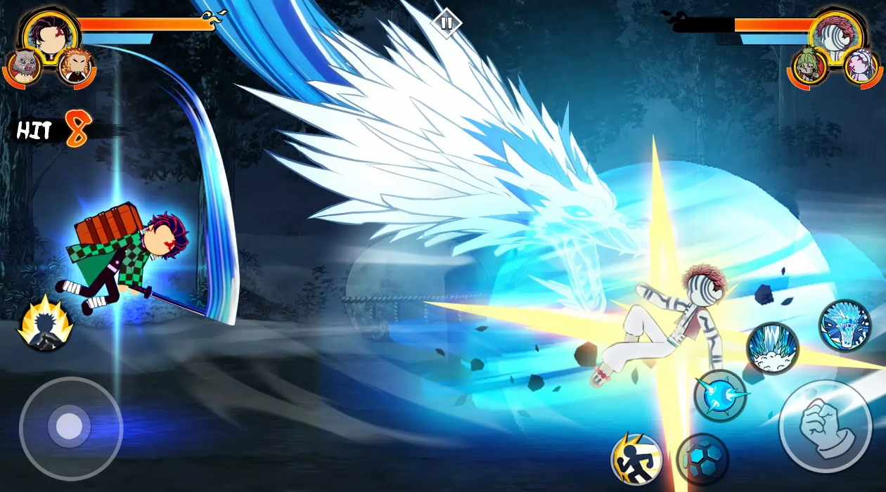 火柴人鬼灭之刃大量货币版截图1