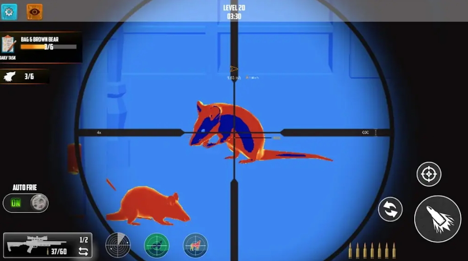 老鼠狩猎3D无限货币版截图1