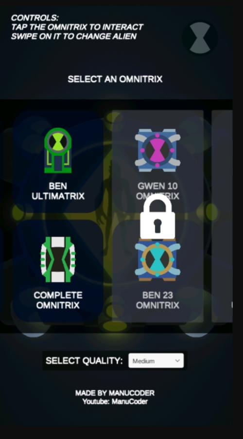 少年骇客模拟器最新版本(Omnitrix Simulator)截图1