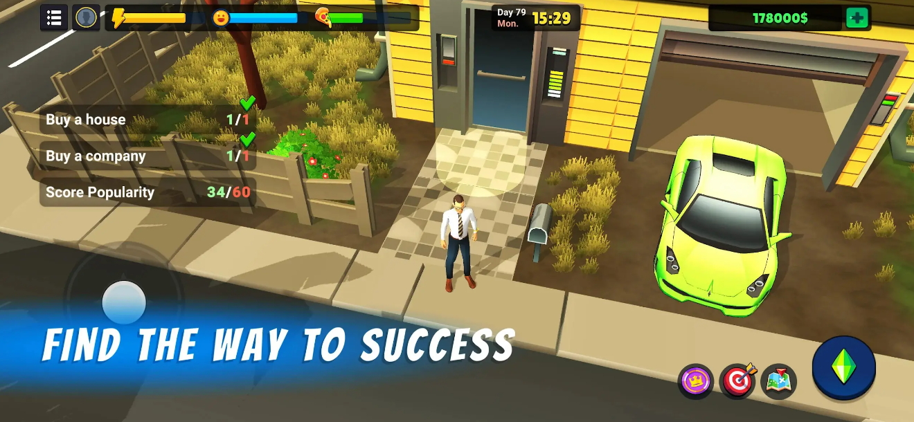 洛杉矶故事:生活模拟手游免广告截图3