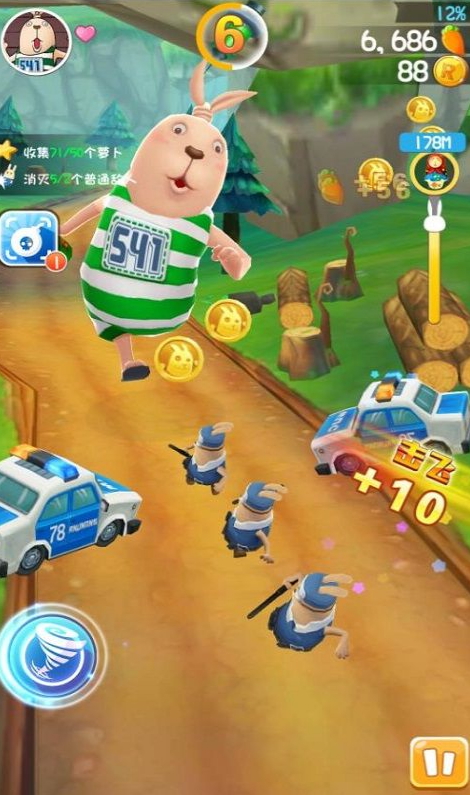 逃亡兔跑酷内购版截图5