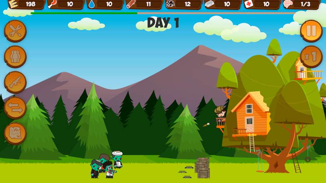 僵尸森林无限资源最新版截图2