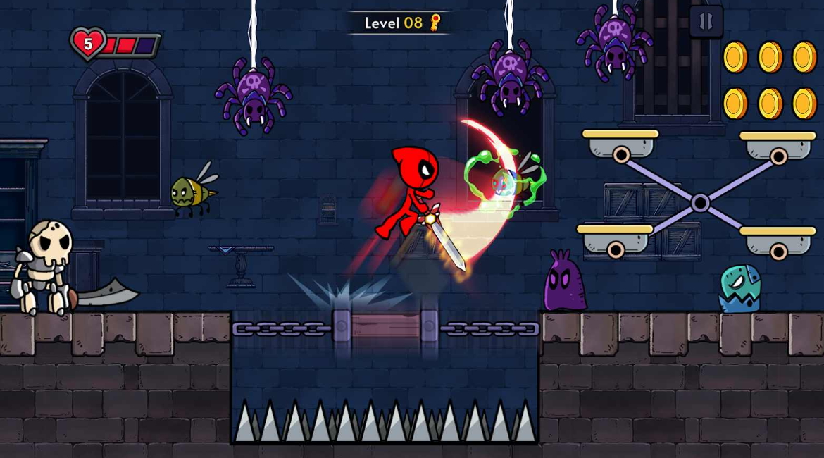 红色火柴人冒险手游