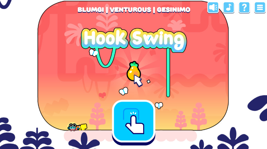摇摆青蛙hook swing游戏